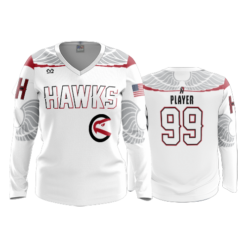 3283 WOMENS V NECK LONGSLEEVE OHIO-REDHAWKS-BLACK-12U-2