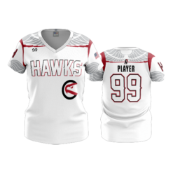 3283 WOMENS V NECK OHIO-REDHAWKS-BLACK-12U-2