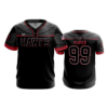 3283 MENS 2 BUTTON SCOOP NECK REDHAWKS-BLACK-12U-3