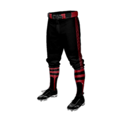 3283 MENS BASEBALL KNICKER PANT REDHAWKS-BLACK-12U-3