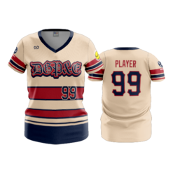 1986 WOMENS V NECK DGP&E-FLESH