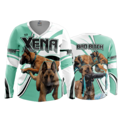 3739 WOMENS V NECK LONGSLEEVE BAD-BITCH-2