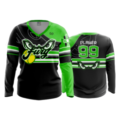 3754 WOMENS V NECK LONGSLEEVE FURY-2