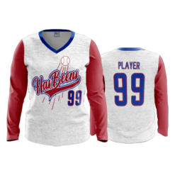3764 WOMENS V NECK LONGSLEEVE HAS-BEENS-2