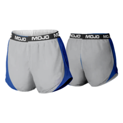 1986 WOMENS MICRO FIBER PRACTICE SHORT DGP&E-GREY-ROYAL-WHITE