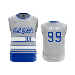 1986 MENS SPORT CREW NECK SLEEVELESS DGP&E-GREY-ROYAL-WHITE