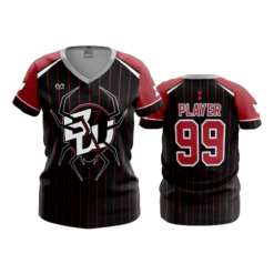3488 WOMENS V NECK BLACK-WIDOWS-1