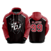 3488 UNISEX FLEECE HOODY BLACK-WIDOWS-1