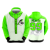 3762 UNISEX FLEECE HOODY WESTLAKE-FLO-GREEN-2-FLO INK + $5
