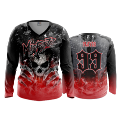 3771 WOMENS V NECK LONGSLEEVE MISFITZZ-1