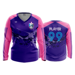 3750 WOMENS V NECK LONGSLEEVE PIKE-COUNTY-SOCCER-HC-1