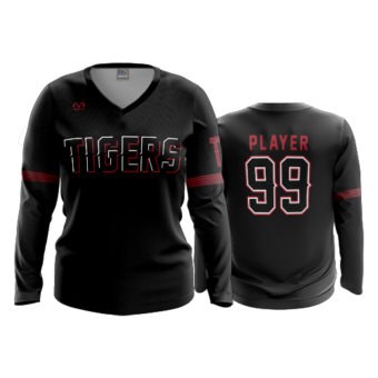 2573 WOMENS V NECK LONGSLEEVE CENTRAL-OHIO-TIGERS-2