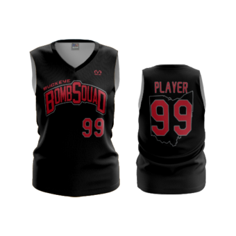 3486 WOMENS V NECK SLEEVELESS BUCKEYE-BOMB-SQUAD-1