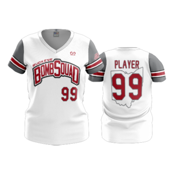 3486 WOMENS V NECK BUCKEYE-BOMB-SQUAD-2