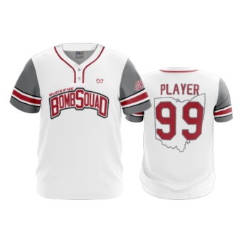 3486 MENS 2 BUTTON SCOOP NECK BUCKEYE-BOMB-SQUAD-2