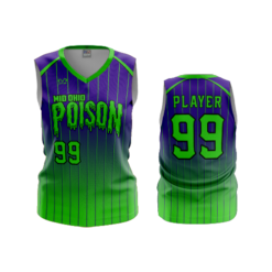 3773 WOMENS V NECK SLEEVELESS MID-OHIO-POISON-1