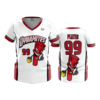 3689 WOMENS V NECK OHIO-DYNAMITES-1