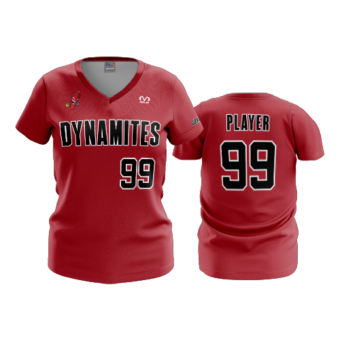 3689 WOMENS V NECK OHIO-DYNAMITES-2