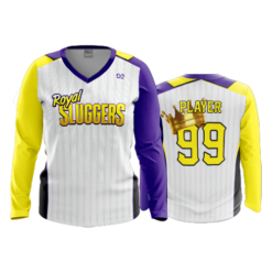 3777 WOMENS V NECK LONGSLEEVE ROYAL-SLUGGERS-2