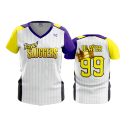 3777 WOMENS V NECK ROYAL-SLUGGERS-2