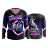 3779 WOMENS V NECK LONGSLEEVE TEAM-KRAZY-KARMA-1