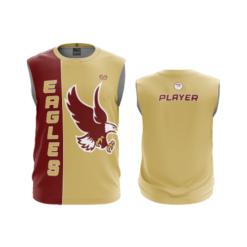 3784 MENS SPORT CREW NECK SLEEVELESS EAGLES-WRESTLING