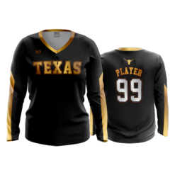 3782 WOMENS V NECK LONGSLEEVE TEXAS-LONGHORNS