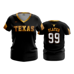 3782 WOMENS V NECK TEXAS-LONGHORNS