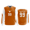 3782 UNISEX QUARTER ZIP RIBBED COLLAR LONGSLEEVE TEXAS-LONGHORNS