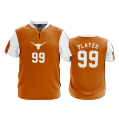 3782 UNISEX QUARTER ZIP RIBBER COLLAR TEXAS-LONGHORNS