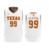 3782 UNISEX 1 PLY BASKETBALL V NECK TEXAS-LONGHORNS