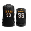 3782 UNISEX 1 PLY BASKETBALL V NECK TEXAS-LONGHORNS