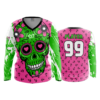 3781 WOMENS V NECK LONGSLEEVE SUGAR-SKULL-POP-SLO