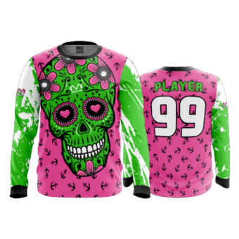 3781 MENS SPORT LONGSLEEVE SUGAR-SKULL-POP-SLO