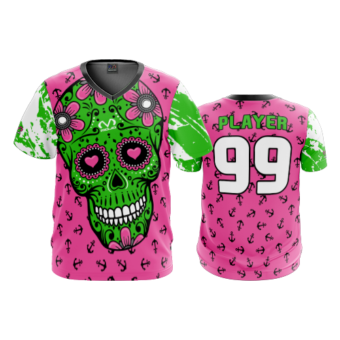 3781 MENS SPORT V NECK SUGAR-SKULL-POP-SLO