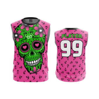 3781 MENS SPORT CREW NECK SLEEVELESS SUGAR-SKULL-POP-SLO