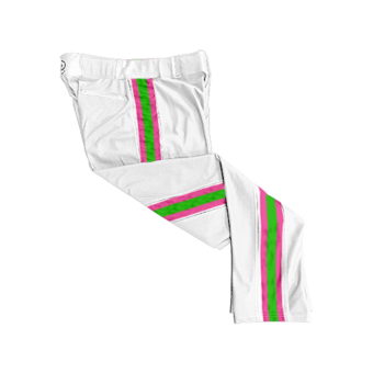 3781 MENS BALLPARK WHITE BRAID PANTS SUGAR-SKULL-POP-SLO