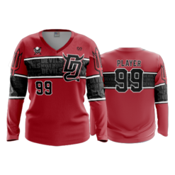 3796 WOMENS V NECK LONGSLEEVE DIRT-DEVILS-1