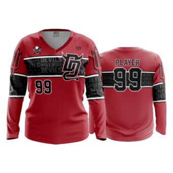 3267 WOMENS V NECK LONGSLEEVE DIRT-DEVILS-1
