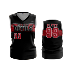 3267 WOMENS V NECK SLEEVELESS DIRT-dEVILS-2
