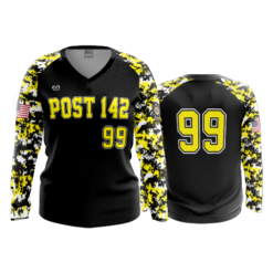 3185 WOMENS V NECK LONGSLEEVE SHOCKERS-2