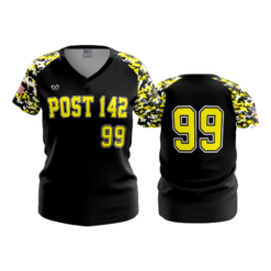 3185 WOMENS V NECK SHOCKERS-2