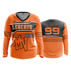 2686 WOMENS V NECK LONGSLEEVE DMV-LEGENDS-2