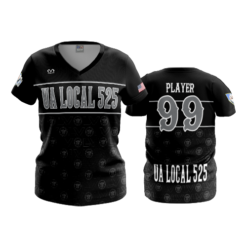3790 WOMENS V NECK UA-LOCAL-525-2