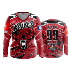 3788 WOMENS V NECK LONGSLEEVE WOLVES-2023-1