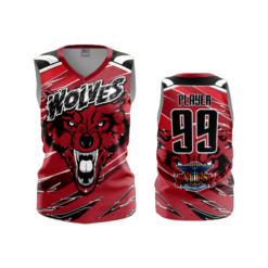 3788 WOMENS V NECK SLEEVELESS WOLVES-2023-1