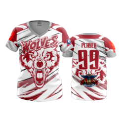 3788 WOMENS V NECK WOLVES-2023-2