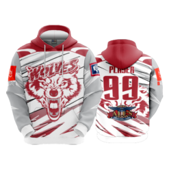 3788 UNISEX FLEECE HOODY WOLVES-2023-2