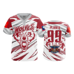 3788 MENS 2 BUTTON SCOOP NECK WOLVES-2023-2