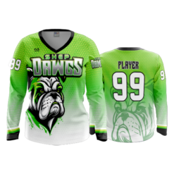 3792 WOMENS V NECK LONGSLEEVE SHEP-DAWGS